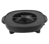 Grill électrique multifonction, revêtement antiadhésif, contrôle de température indépendant, couleur noire