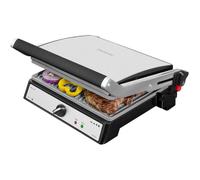 Grill Électrique Rock’Ngrill 2400W,Revêtement Pierre Antiadhésif,Plaque Supérieure Flottante Ouverture 180°Pour Cuisson Polyvalent
