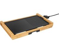 Grill électrique SENCOR, 1800 W, 43 x 23 cm, Noir Bambou, Thermostat Détachable