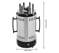 Grill électrique vertical, 1 000 W, 220-240 V, modèle sur pied, rotation automatique, 20 cm x 37,5 cm