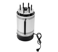 Grill électrique vertical - Grill rotatif - Puissance 1000 W - 6 broches - Acier inoxydable - CE - Argent