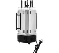 Grill électrique vertical - Rôtissoire à kebab - Sans fumée - 5 broches - 1 000 W - Acier inoxydable - Rotation automatique