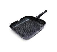 Grill en pierre Ø 28 cm de diamètre - TP-28G - Tous types de feux dont induction, Fonte d'aluminium "Effet Pierre"