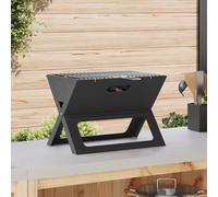 Grill BBQ - VIDAXL - Pliable - Acier au carbone - 46x30x31 cm - Portable