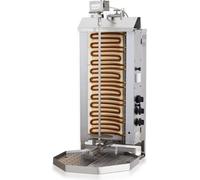 Grill Gyros, position du moteur électrique : dessus, 6 zones de chauffe