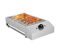 Grill intérieur sans fumée 2600 W, barbecue électrique avec contrôle