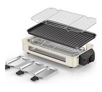 Grill Intérieur Sans Fumée 3 En 1 1500 W, Contrôle De La Température Réglable, Gril Intérieur Électrique Pour Cuisine Avec Gril Am