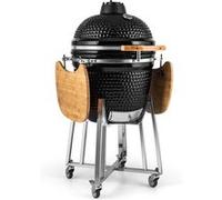 Klarstein Kingsize Kamado Grill (barbecue en céramique, très large set d'accessoires : pierre à pizza, pierre déflecteur, 2 étages grill, rack pour les côtes de porc, etc.)