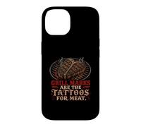 Grill Marks are The Tatouages for Meat Funny Steak Lovers Art Coque pour iPhone 14