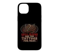 Grill Marks are The Tatouages for Meat Funny Steak Lovers Art Coque pour iPhone 14 Plus