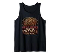 Grill Marks are The Tatouages for Meat Funny Steak Lovers Art Débardeur