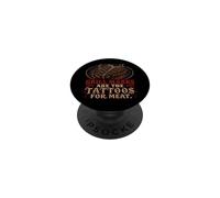 Grill Marks are The Tatouages for Meat Funny Steak Lovers Art PopSockets PopGrip Adhésif