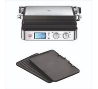 Braun Grill multifonctions Multi Grill 9 CG9040 – 2000 W, 3 positions de chauffe – Noir/Acier