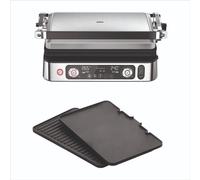Grill Multifonctions Braun Multi Grill 9 Pro, 2200 W, 3 Positions de Chauffe, Noir/Acier