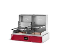 Grill Ouvert Lite de Table Grille en Fil Rond 2 Brûleurs