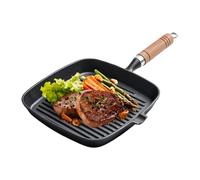 Grill Pan - Pancake Maker | Poêle pour petit-déjeuner en fonte | Cuisson plate pour la fabrication de sandwichs, friteuse pour pancake résistante, casseroles ergonomiques pour hamburgers, poêle à