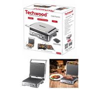 Grill - Panini Double face 180° 2000W Cuisson diététique Ouverture à 180° anti-adhésive avec Témoins lumineux