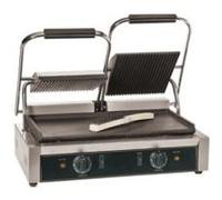 Grill Panini Double Rainuré Dessous/Dessus EN