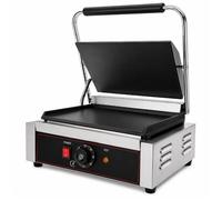 Grill panini professionnel - Plaques lisses inox - 2200W - Thermostat 0-300°C - Surface 230x340mm