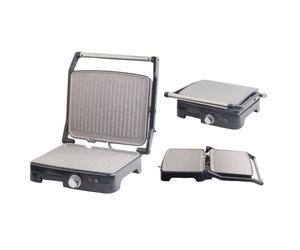 GRILL PANINI - ROYAL SWISS - 1800 Watts - Plaques antiadhésives - Thermostat réglable - Compact