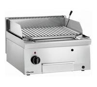 Grill Pierre de Lave à Gaz Professionnel Inox - Bartscher - - Acier inoxydable 600x600x290mm Multicolore G