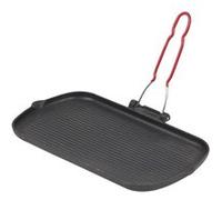 Grill rectangulaire en fonte 37 x 22 cm - Invicta - Noir - Fonte émaillée noir G