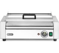 Grill roulant, 1 zone avec couvercle à économie d'énergie, HENDI, 9 roues, 230 V/790 W, 566 x 450 x (H) 259 mm