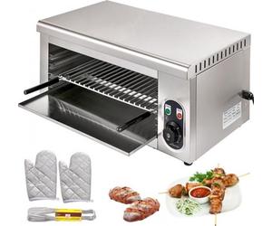 Grill Salamander – 2000 W – Raclette et viande – 450 x 260 mm – Fondoir à fromage – Appareil à griller professionnel