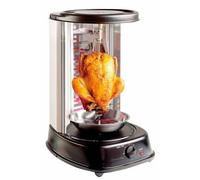 Grill vertical pour kebab et brochettes - ROSENSTEIN & SOHNE - 2000 W - Gris - Acier et plastique