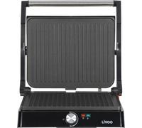 Grill Viande et Panini LIVOO DOC223, 2200W, 2 Plaques Antiadhésives, Surface 29 x 23 cm, Fonction Plancha