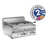 Grillade pierres de lave à gaz - Grille 38 dm² - Gamme 650 - Baron - - Acier inoxydable x650xmm G
