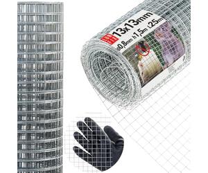 Grillage à mailles fines, 13x13 mm, 0,8 mm, 1,5x25 m, Grille anti-souris | Grille anti-campagnol, Fil de fer pour lapins, Fil de fer pour lièvres, Fil de volière