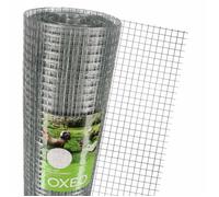 Grillage à poule 30m Haut 1m - Acier galvanisé à chaud - Maille 16x16mm - Filet de clôture pour poulailler - Epaisseur fil 0,8mm
