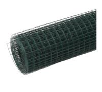 Grillage acier PVC - GKO - 25x1,5 m - Vert - Acier galvanisé - Mailles carrées 12x12 mm - Diamètre du fil 0,49 mm