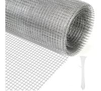 Grillage anti-taupe 40 cm x 7 m,fil de fer galvanisé, treillis métallique à mailles fines de 6 mm x 6 mm,grillage pour plate-bande