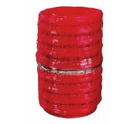 Grillage avertisseur rouge - avertissement électricité - 30 cm x 100 m INTERPLAST