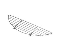Grillage de Barbecue en Acier Inoxydable, Petite Grille de Refroidissement Demi-Ronde avec 2 Pieds surélevés, passoires Alimentaires, grilles Anti-brûlures