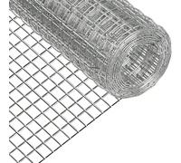 Grillage de poule galvanisé, grillage métallique soudé pour supports de plantes de jardin, grillage de poule, filet pour animaux de basse-cour, écran de protection pour le jardin 0,5 x 5 m,0,5 x 10 mA