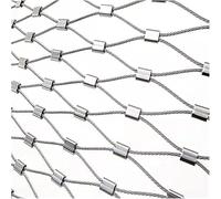 Grillage en Fil d'acier Inoxydable, clôture en Treillis métallique Flexible, Treillis for Balcon, fenêtre, Jardin, Ferme, extérieur(15cm Mesh)