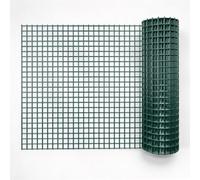 Grillage en Rouleau, 1.8 m x 30 m, Maille 60 x 60 mm, revêtu de PVC | Acier Galvanisé à Chaud, Clôture Jardin, Volière, Poulailler, Clapier, Parterre Surélevé