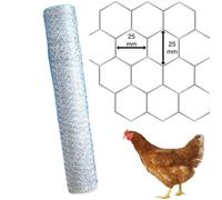 Grillage galvanisé mailles hexagonales de 25 mm WERKA PRO 1 x 10m