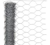 Grillage Hexagonal Galvanisé, 0.5 x 10 m, Maille 13 mm, Gris, Triple Torsion Metalex Nature