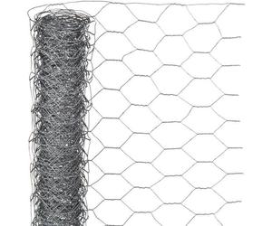 Grillage Hexagonal Galvanisé, 0.5 x 10 m, Maille 13 mm, Gris, Triple Torsion Metalex Nature