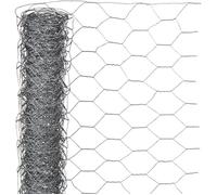 Grillage hexagonal galvanisé - NATURE - 1,5 x 5 m - Ep. 25 mm - Gris
