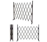 Grillage Hwc-B34, Grille Protectrice Télescopique, Aluminium Marron Hauteur 153cm, Largeur 28-200cm Marron