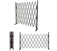 Grillage Hwc-B34, Grille Protectrice Télescopique, Aluminium Marron Hauteur 153cm, Largeur 32-265cm Marron