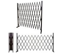 Grillage Hwc-B34, Grille Protectrice Télescopique, Aluminium Marron Hauteur 153cm, Largeur 36-300cm Marron