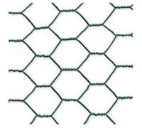 Grillage métal plastifié - 1 x 10 m/41 x 0,8 mm "Galvanex Plast 41" - triple torsion -Vert