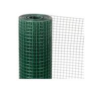Grillage métal plastifié "Fensanet Plast 12" - 0,50 x 5 m - 12,7 x 12,7 x 0,65/0,9 mm - Vert