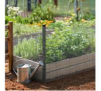 Grillage métallique - 1x10 m - Maille 12x12 mm - Galvanisé argenté - Multi-usages jardin & élevage